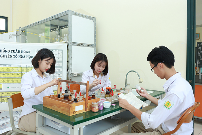 Cơ sở vật chất trường THPT Phan Huy Chú, trường công lập chất lượng cao quận Đống Đa, Hà Nội (Ảnh: website nhà trường)