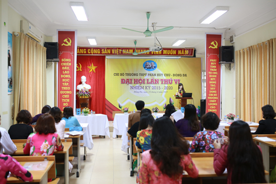 Đại hội Chi bộ trường THPT Phan Huy Chú - Đống Đa lần thứ VI