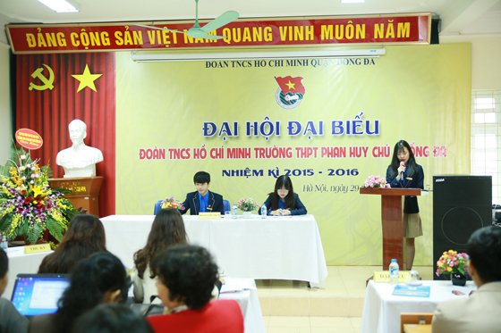 Đại hội Đại biểu Đoàn TNCS Hồ Chí Minh trường THPT Phan Huy Chú - Đống Đa