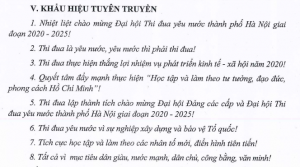 HƯỞNG ỨNG ĐẠI HỘI THI ĐUA YÊU NƯỚC TP. HÀ NỘI GIAI ĐOẠN 2020-2025