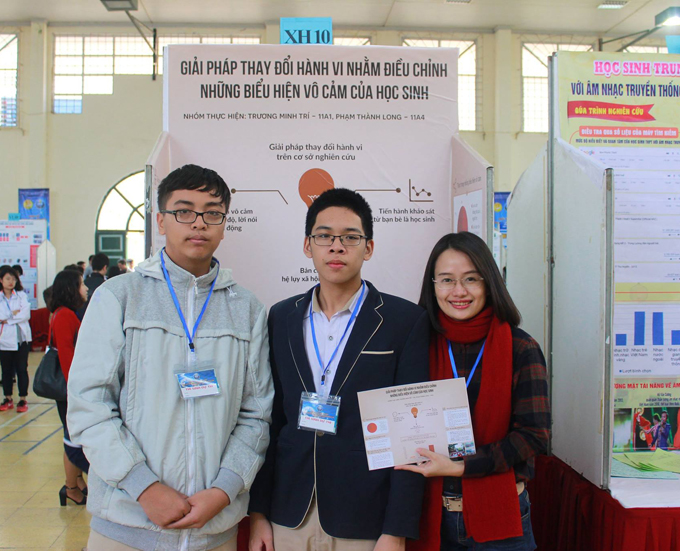Đề tài về vô cảm của học sinh PHC đã đạt giải trong cuộc thi Khoa học kĩ thuật