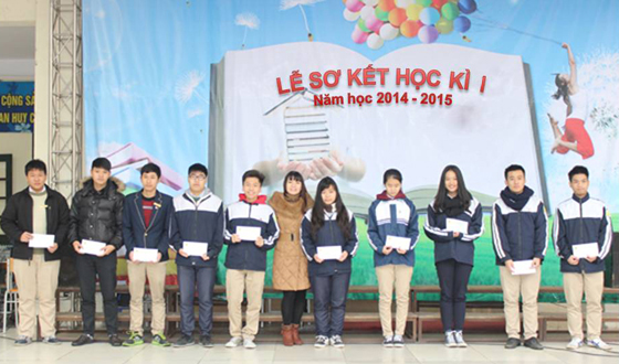 Nhiều niềm vui trong lễ sơ kết học kì I năm học 2014 - 2015