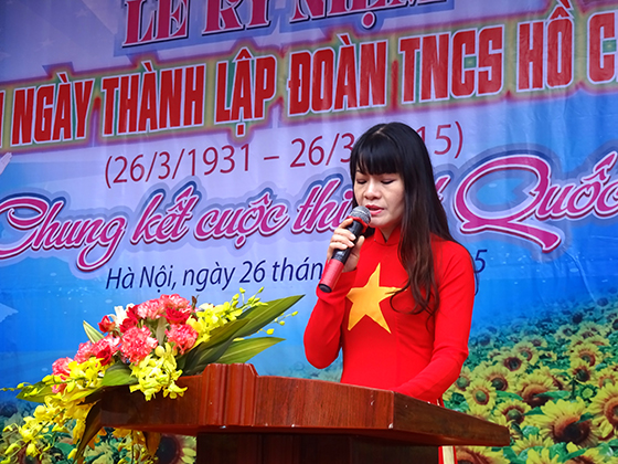Thi hát Quốc ca chào mừng ngày thành lập Đoàn TNCS Hồ Chí Minh